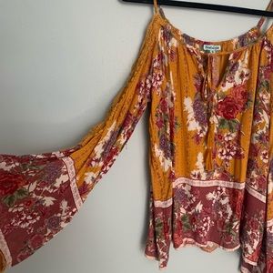 Long sleeve off shoulder top